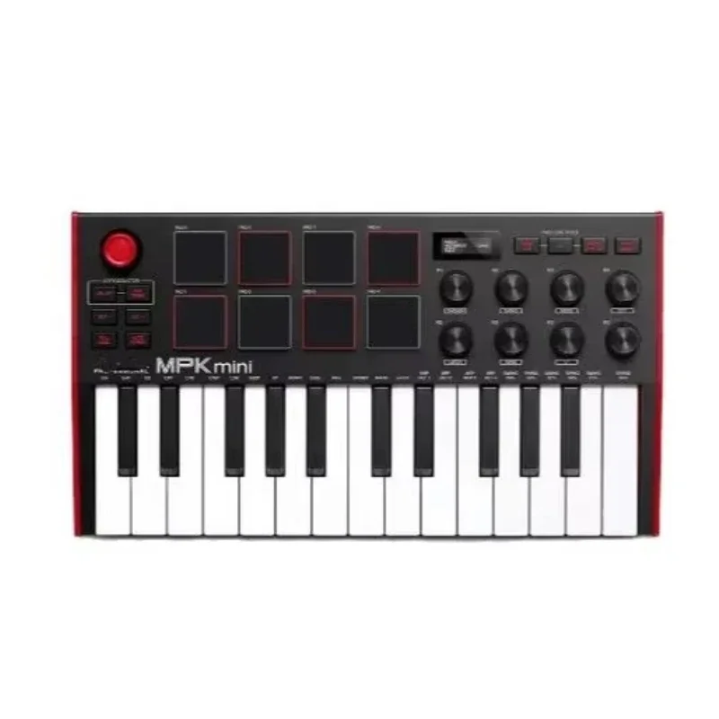 Akai professional MPK Mini MK3 MKIII 25 key ultra portable USB MIDI drum pad and keyboard controller view 2