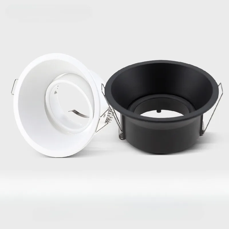 

1/6PCS Square/Round Adjustable LED GU10 Recessed Downlight MR16 Fitting Mounting Ceiling Spot Lights Frame Lampshade Cover