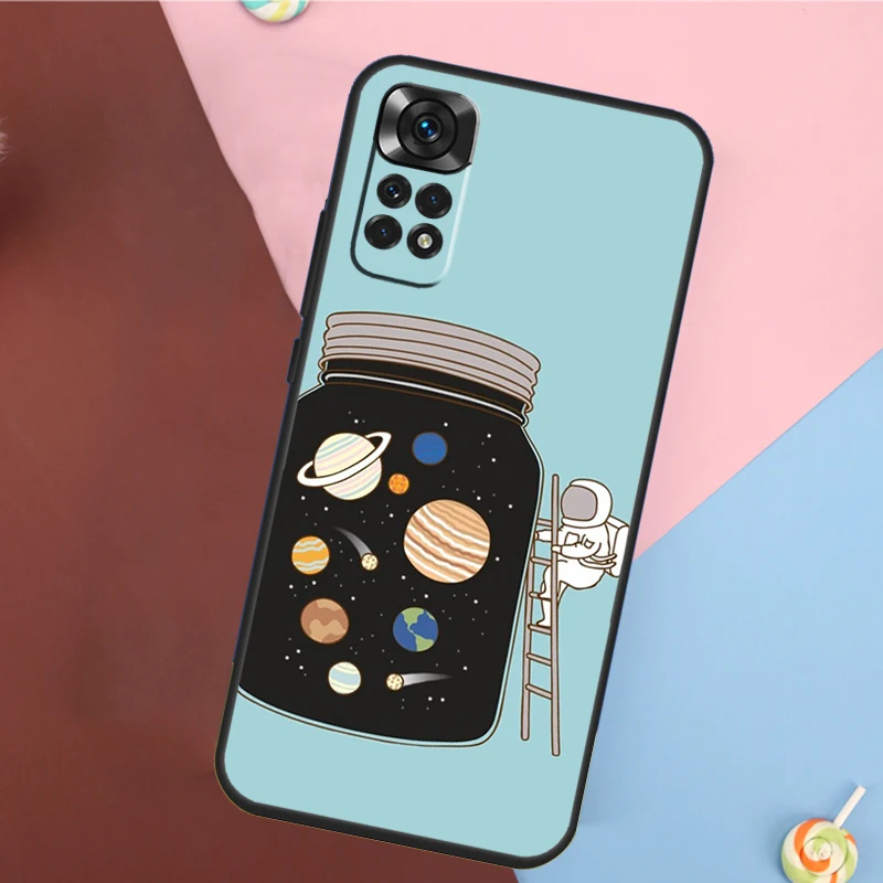 Space Planets Solar System Cover For Xiaomi Redmi Note 14 13 Pro 12 11 9 10 9S 10S 11S 12S Redmi 14C 10C 12C 13C Case