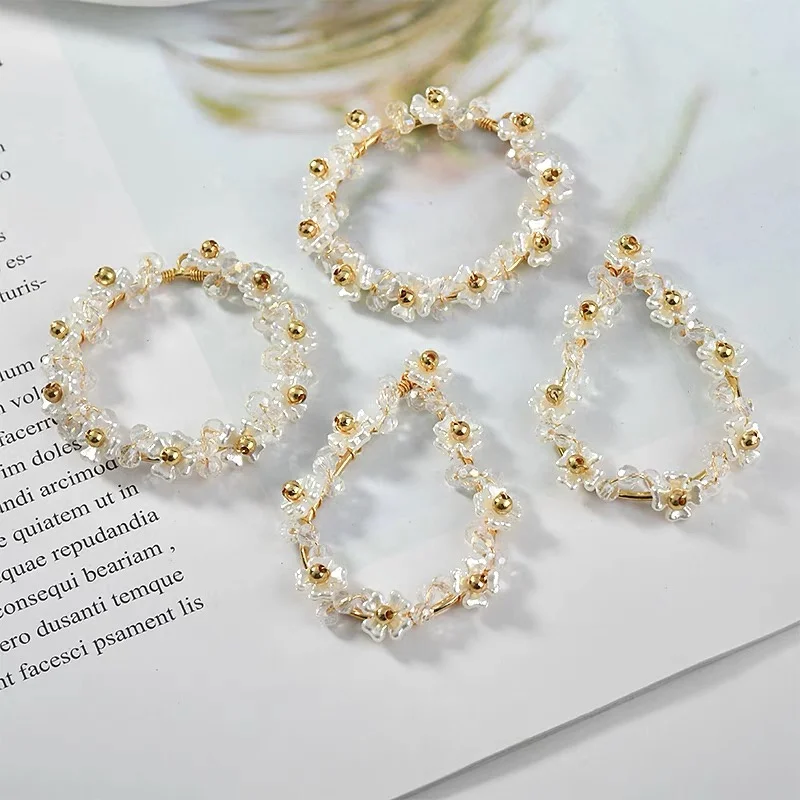 Spring style 20pcs/lot resin flowers/beads rounds shape winding copper floating locket charms bead diy jewelry garment accessory