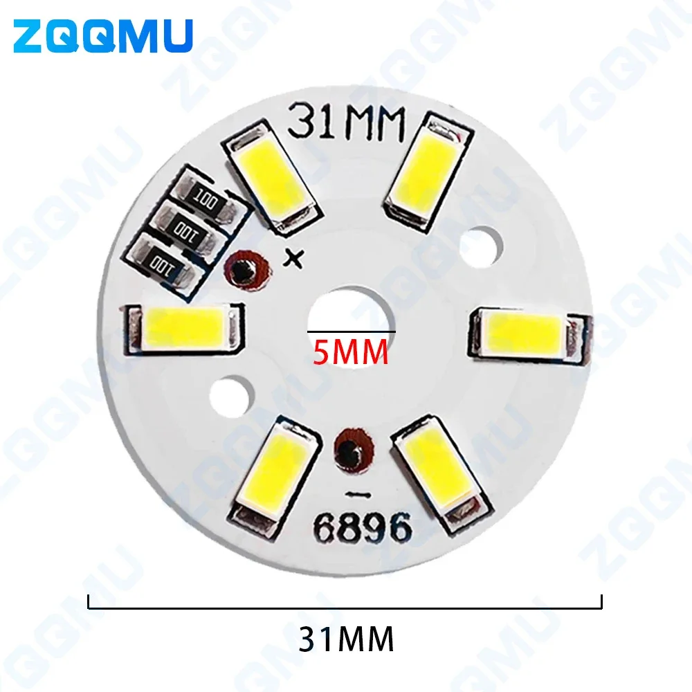 10pcs High Bright LED Light Board 3W Warm White 5V Diameter 31MM SMD 5730 Chip For DIY Bulb Circular Transformation Light Source