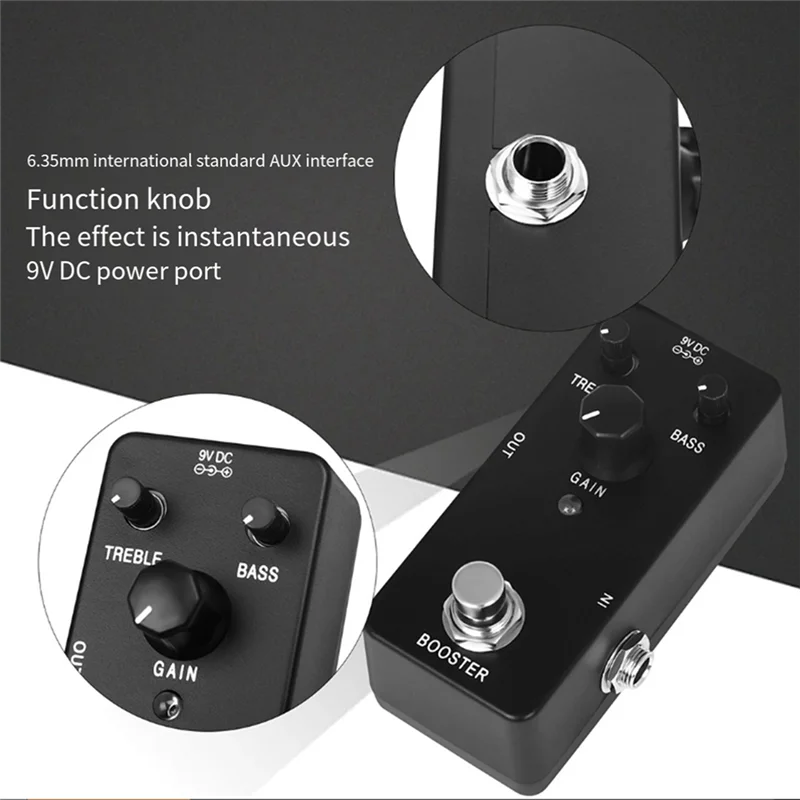 ABME XG-7 Guitar Single Effects Pedal PURE BOOSTER High Gain Boost Pedal Guitar Replacement Accessories