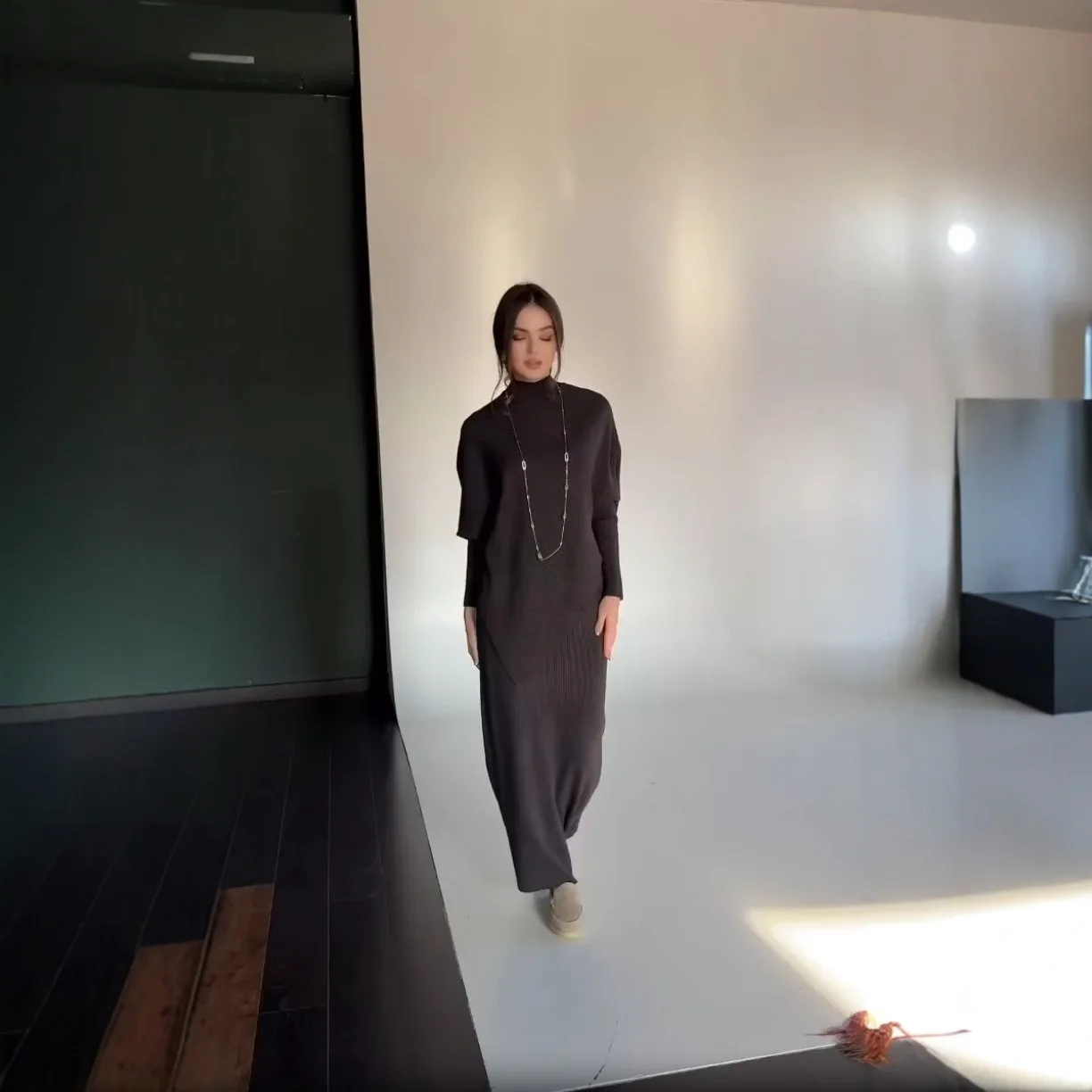 2025 outono novo sle floral impressão magro ajuste dr cintura cinched a linha de malha algodão poliéster meados de ano feminino dr