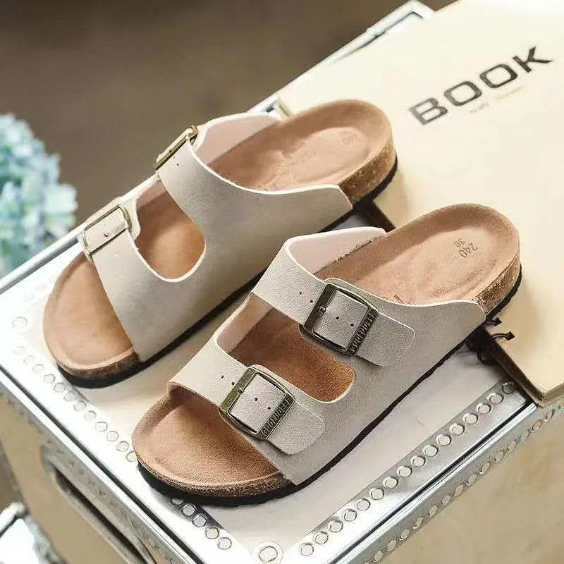 

2026 Summer cork slippers high-quality comfortable lightweight suitable for wearing outside anti-slip durable for couples