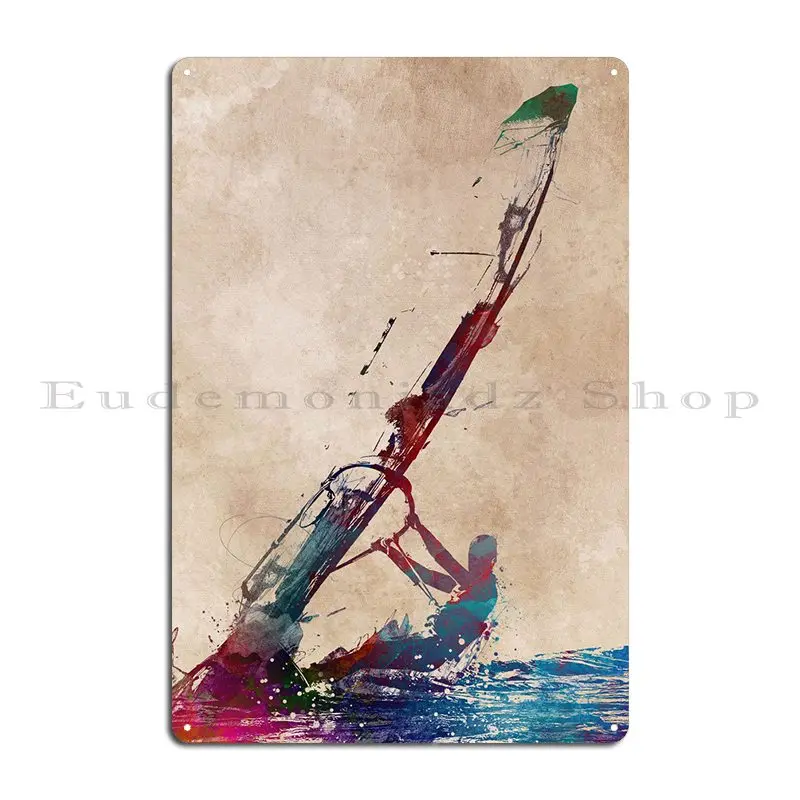 Windsurfing Sport Art Metal Plaque Poster Club Customize Wall Decor Kitchen Wall Mural Tin Sign Poster