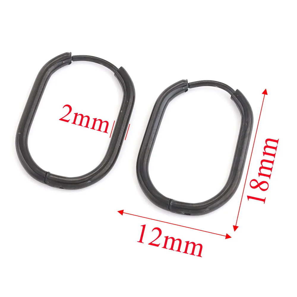 6 stücke Edelstahl Creolen für Frauen Ohrringe Piercing Schmuck Ohrring Hoop Verhindern Allergie Ohrringe Schmuck Großhandel
