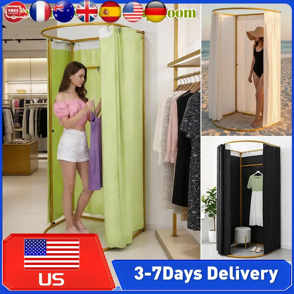 

Removable Temporary Fitting Room Display Rack Metal Storage Holders for Clothing Store Dressing Room Bathroom Accessories New ﻿