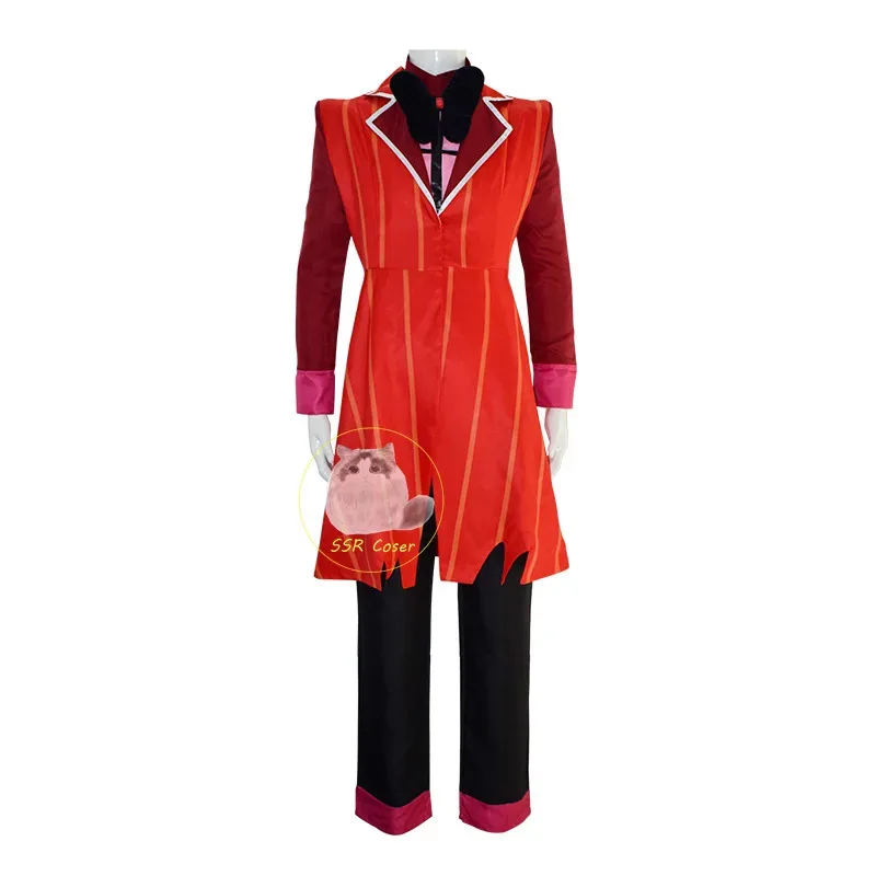 

vivi 2025 Hotel Cosplay Costume Hazbin Red Jacket Uniform Alastor Wig Full Set of Halloween Carnival Birthday Pa