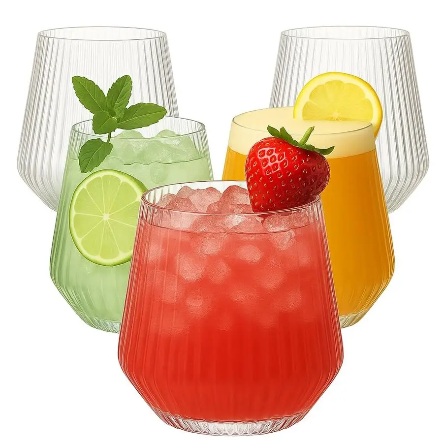 

Счет оригами рябь небьющиеся пластиковые бокалы для вина, шампанского, виски, элегантные прочные одноразовые в помещении и на открытом воздухе, идеально подходят