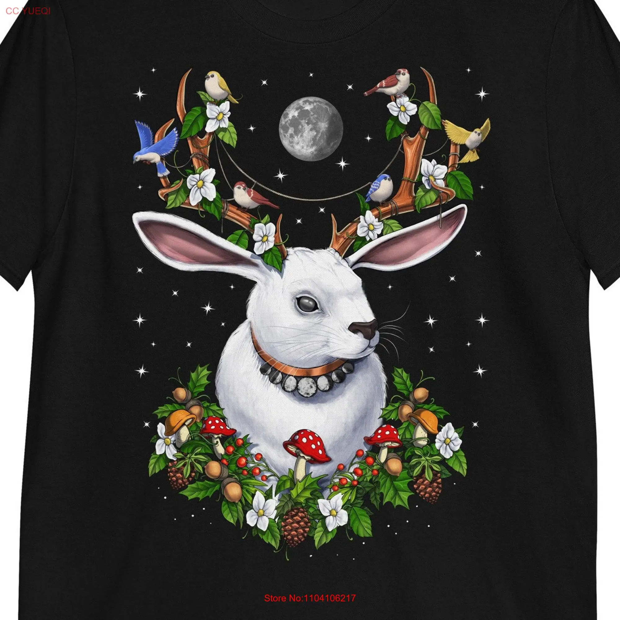 Cryptid Rabbit T Shirt Creatures Cryptids Bunny Clothing Antelope Apparel Cryptozoology Clothes long or short sleeves