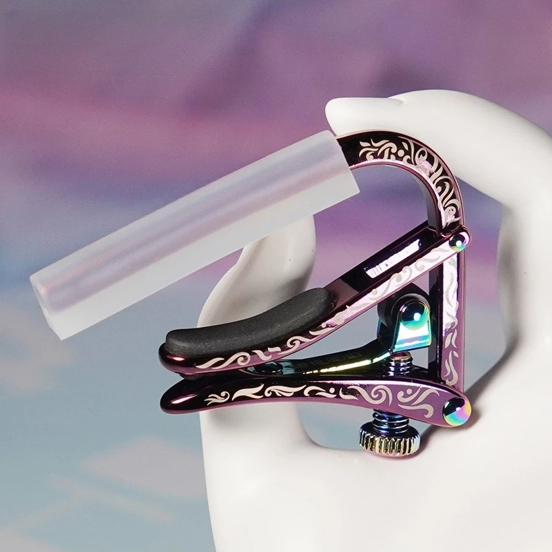 Brass Folk Guitar Capo Portable Guitar Tuning Clip Professional Universal Guitars Change Clamp Key String Instrument Accessories