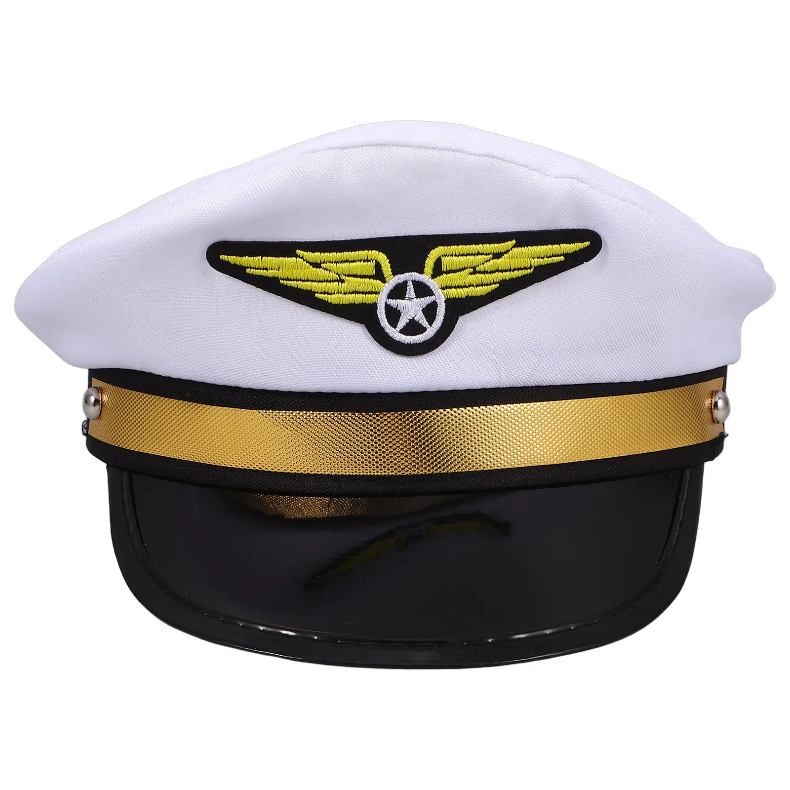 1 Uds. Sombrero de piloto para hombres disfraz de avión ajustable policía luchador fiesta de disfraces Halloween uniforme gorra niños adultos