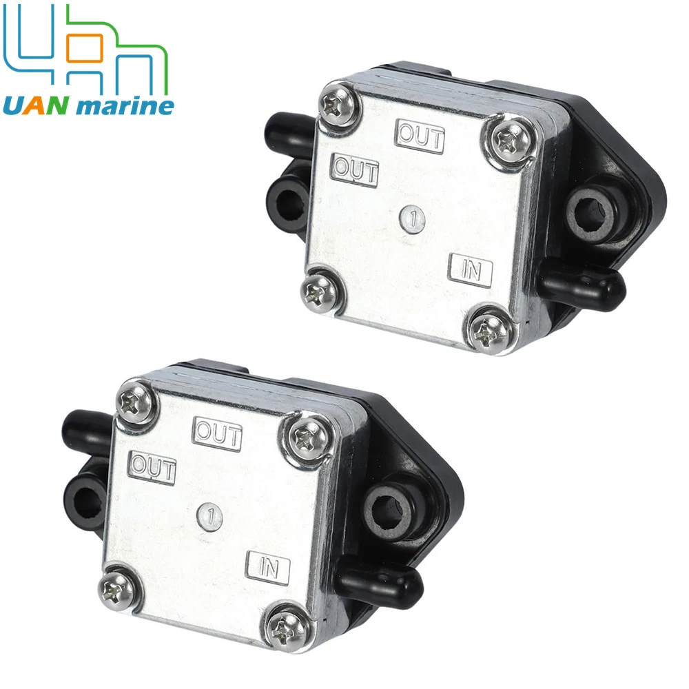 2 Pcs 67D-24410 Fuel Pump For Yamaha 4-Stroke 4HP Outboard Motor 67D-24410-00 67D-24410-01-00 67D-24410-02-00  67D-24410-03-00