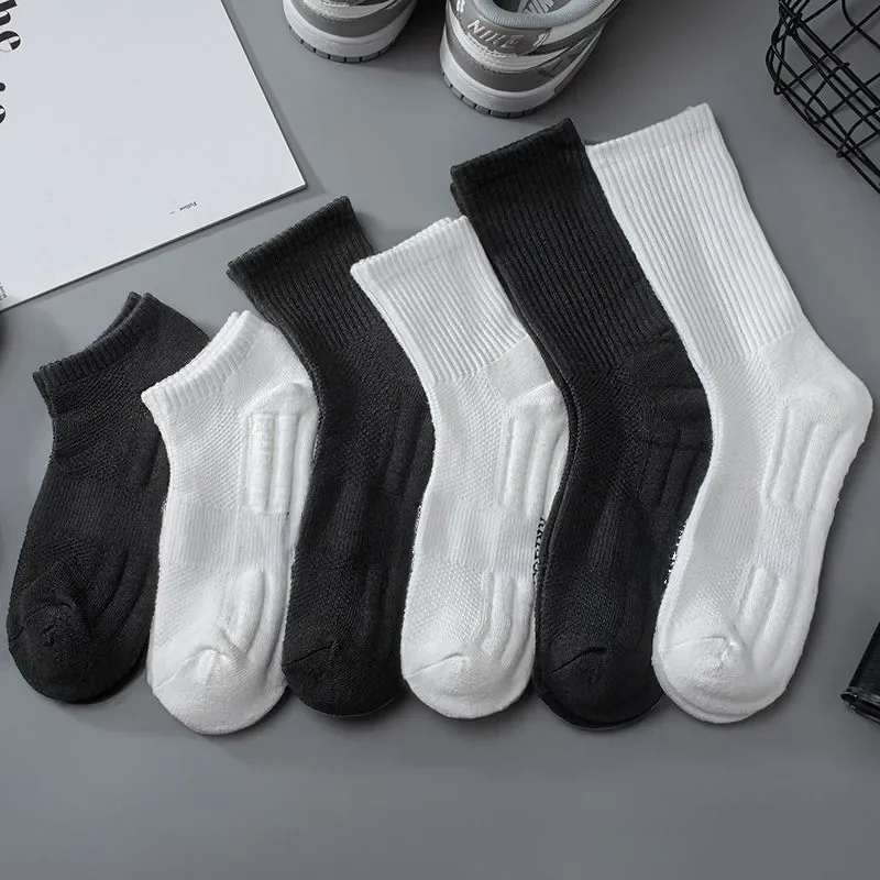 Chaussettes de sport astronomique respirantes pour hommes, chaussettes mi-tube, serviette de football, évacuation de la sueur, équitation, haute qualité, 2 paires