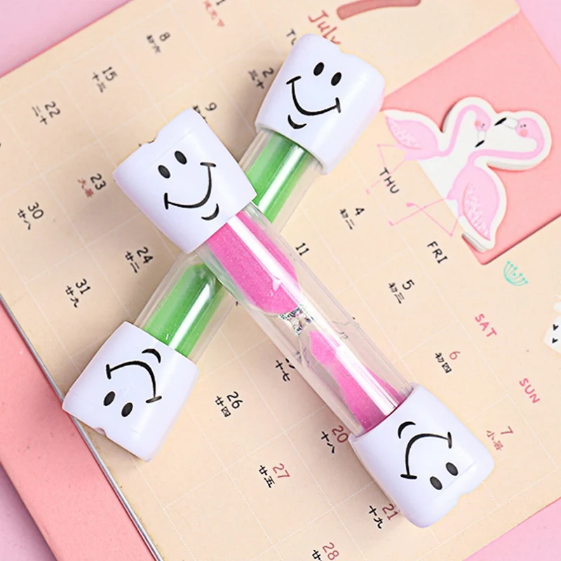 Children Kids Gift Hourglass Toothbrush Timer 3 Minute Smiling Face For Cooking Sandy Clock Sandglass Sand Watch