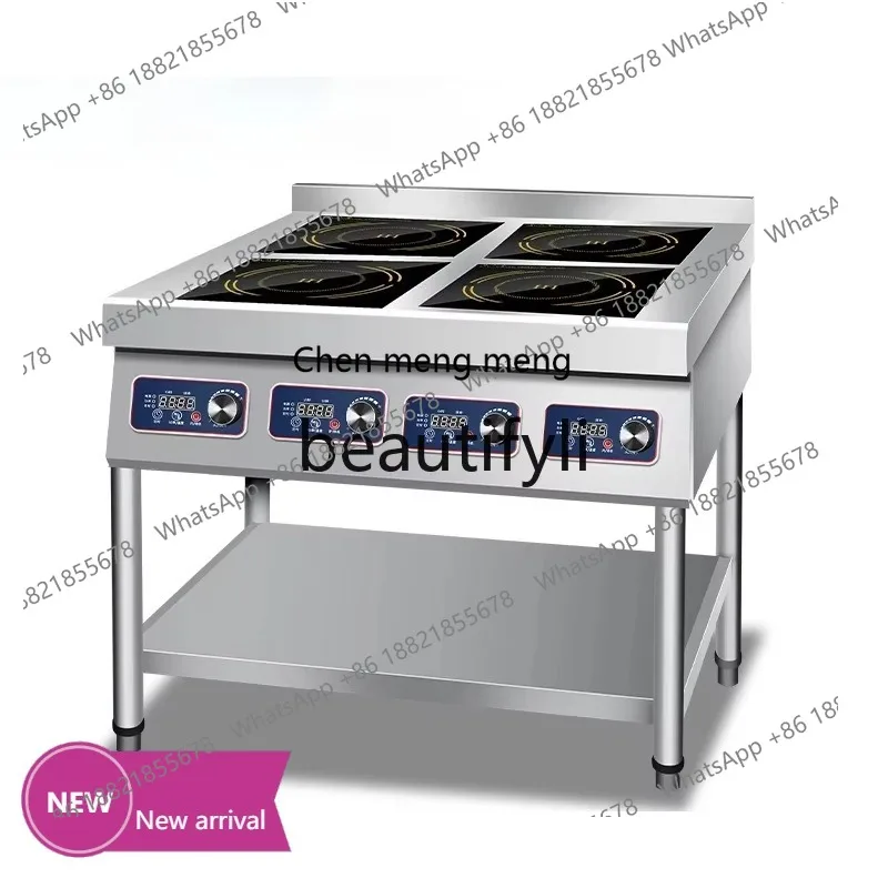 

x Commercial induction cooker multi-head high-power, cabinet type, pot stove 4 eyes and six eyes kitchen equipment X