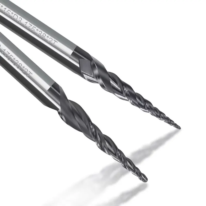 XCAN frez stożkowy frez trzpieniowy R0.25/R0.5/R0.75/R1.0 3.175mm chwyt węglikowy frez do grawerowania drewna CNC router Bit — zdjęcie 7
