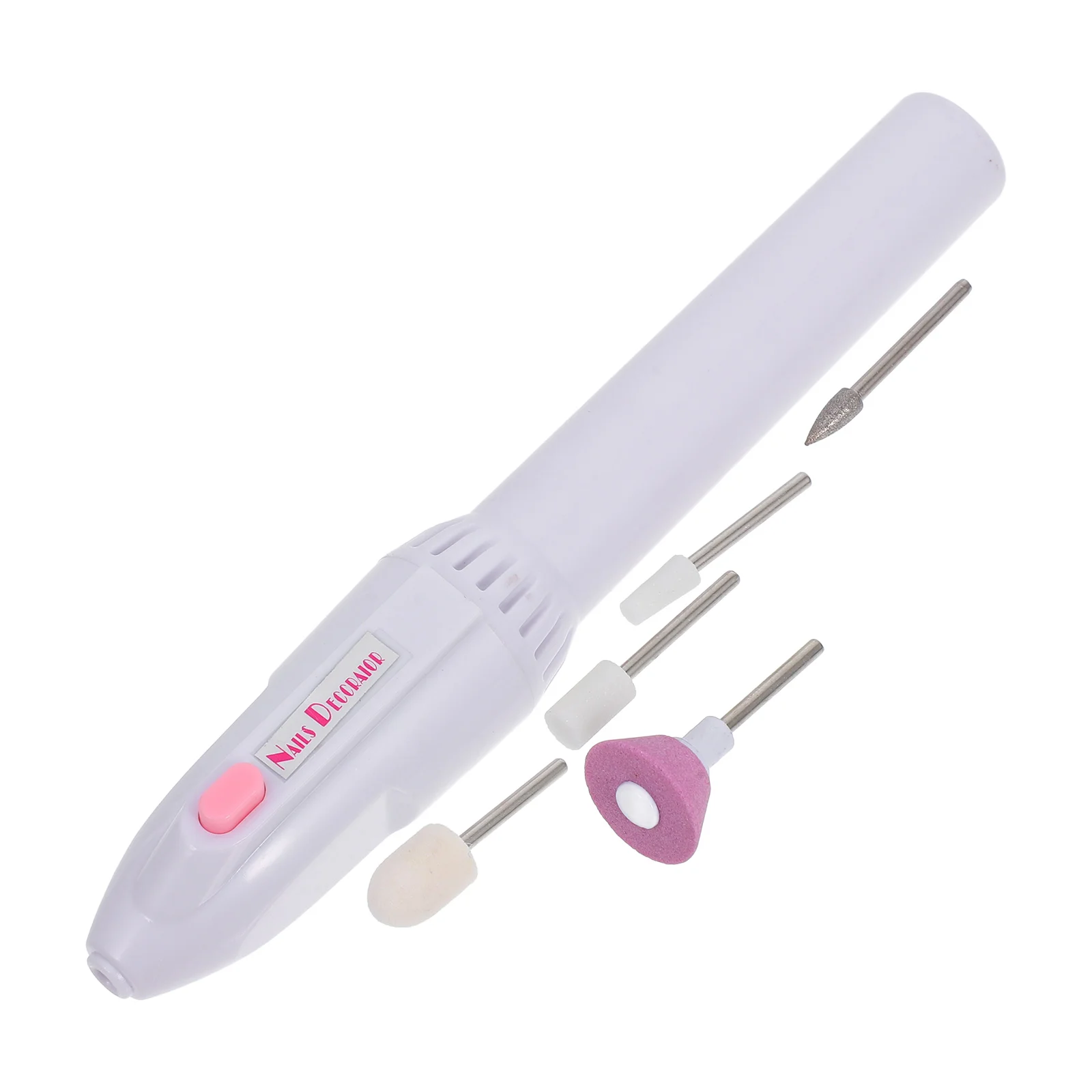 Portable Nail Drill Electric Polish Machine Manicure Pen Mini White Manicute Tool