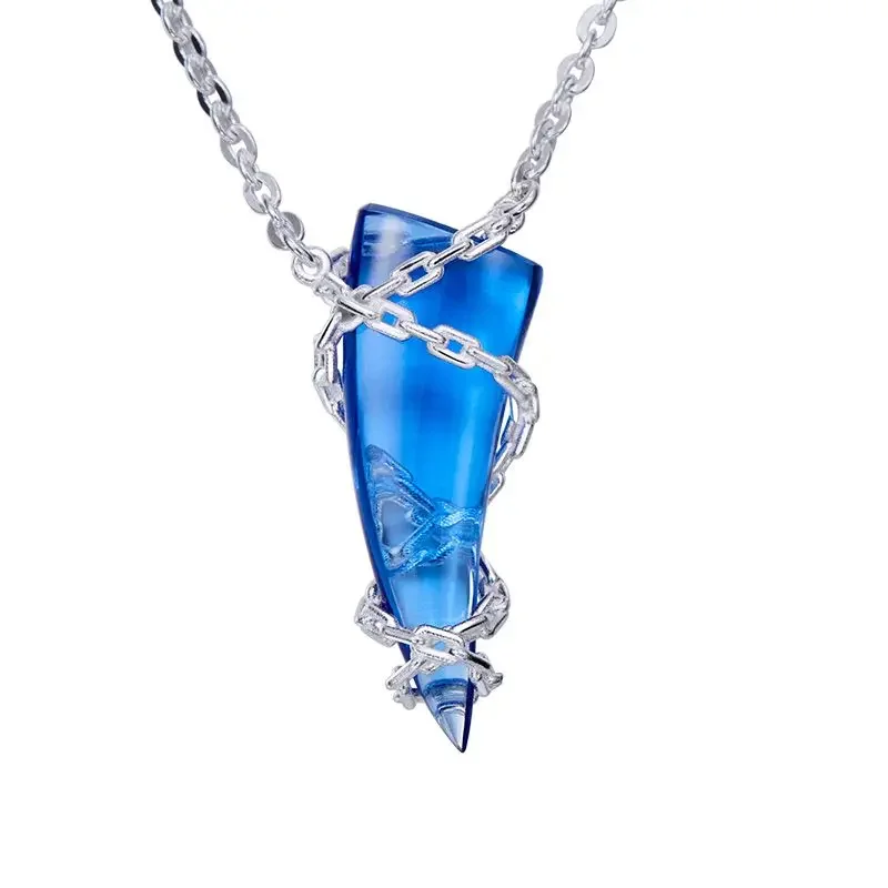 Re:Life In A Different World From Zero Necklace Woman Simple Bridal Necklaces Chain Pendant Girls Jewelry Silver Color Collares