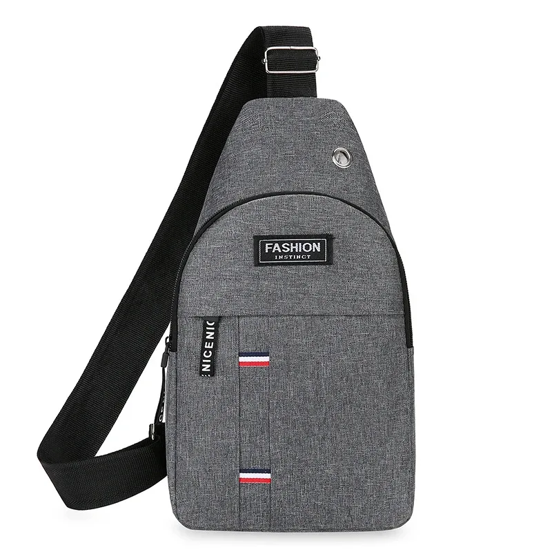 Men's Chest Bag Crossbody Bag Outdoor Sports Leisure Fashion Small Shoulder Bag image 3