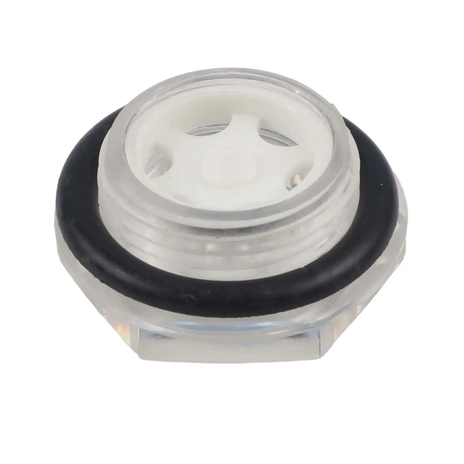 Oil Sight Glass with 3/4 For BSPT Male Thread and Clear Plastic Body for Compressor Oil Level Visibility Needs