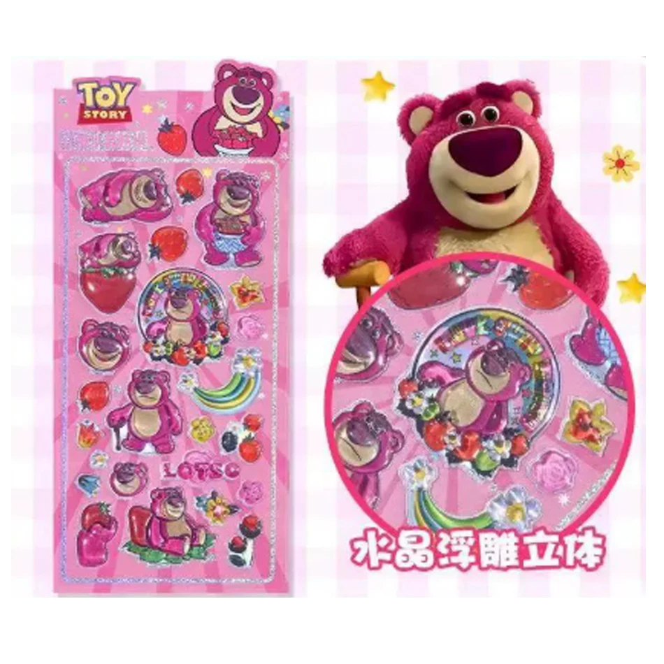 Kawaii Lilo&stitch 3D Crystal Stickers Creative Peripheral Zootopia Student Reward Diamond Sticker Phone Case Decoration