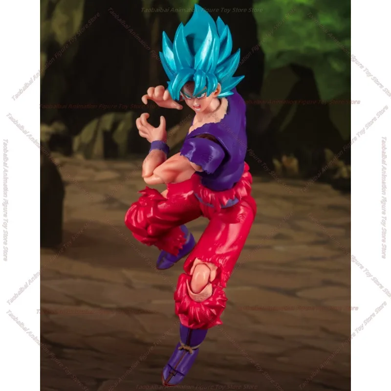 【شحن على مدار 24 ساعة】Demoniacal Fit Dragon Ball SHF [كسر إكستريم] World King Fist Super Blue Wukong 1/12 هدية شخصية الحركة