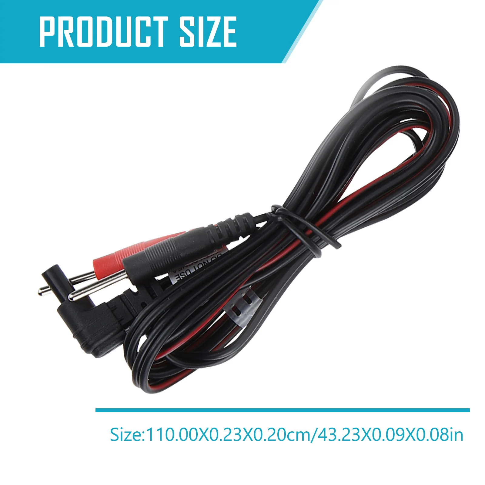 Cavi per elettrodi da 4 pezzi per macchine da massaggio Collegare cavi Dispositivi per il trattamento della fisioterapia Cavi di ricambio Pin da 2 mm