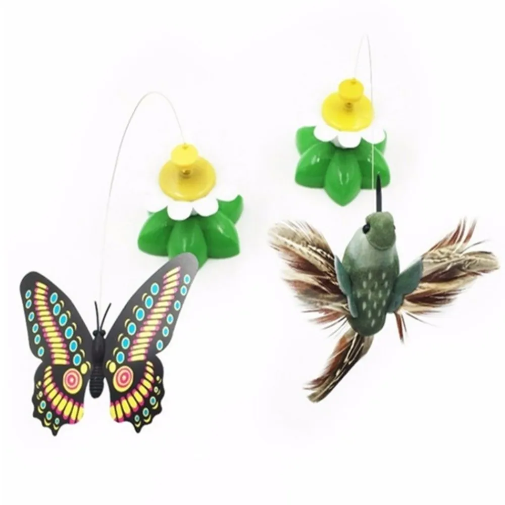 New Electric Butterfly Cat Random Colors Rotating Training Pet Shake Flying Automatic Humming Bird Intelligence Pet view 4