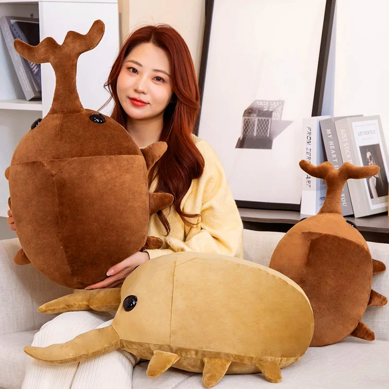 

Creative Simulation Insect Plush Toys Soft Stuffed Animal Cartoon Dolls Cute Beetle Pillow Kids Boys Birthday Gifts 50/60CM