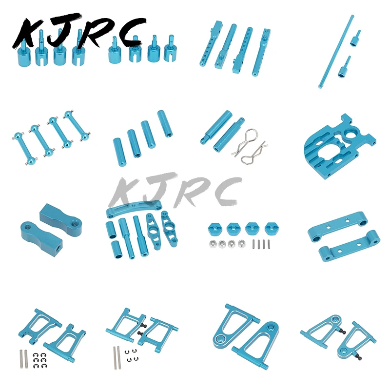 

KJRC Tamiya TT01 Full Set Metal Upgrade Parts Kit Drive Shaft CVD Suspension Arm Diff Cup Steering Assembly for TT01 1/10 RC Car