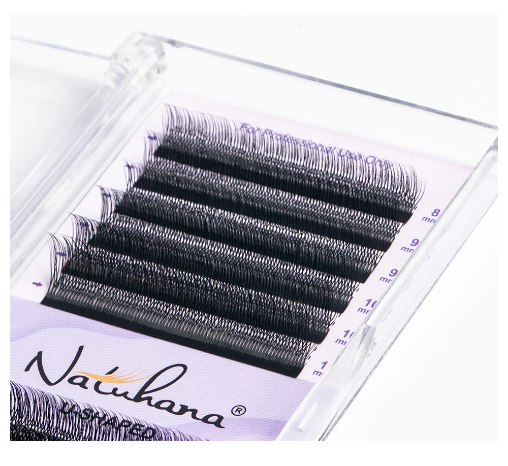NATUHANA U-förmige YY-Wimpern Cosplay 3D 4D 5D-W-Form Wimpern Premium vorgefertigte Fächer Volumen natürliche U-Form falsche Wimpern – Detail 9