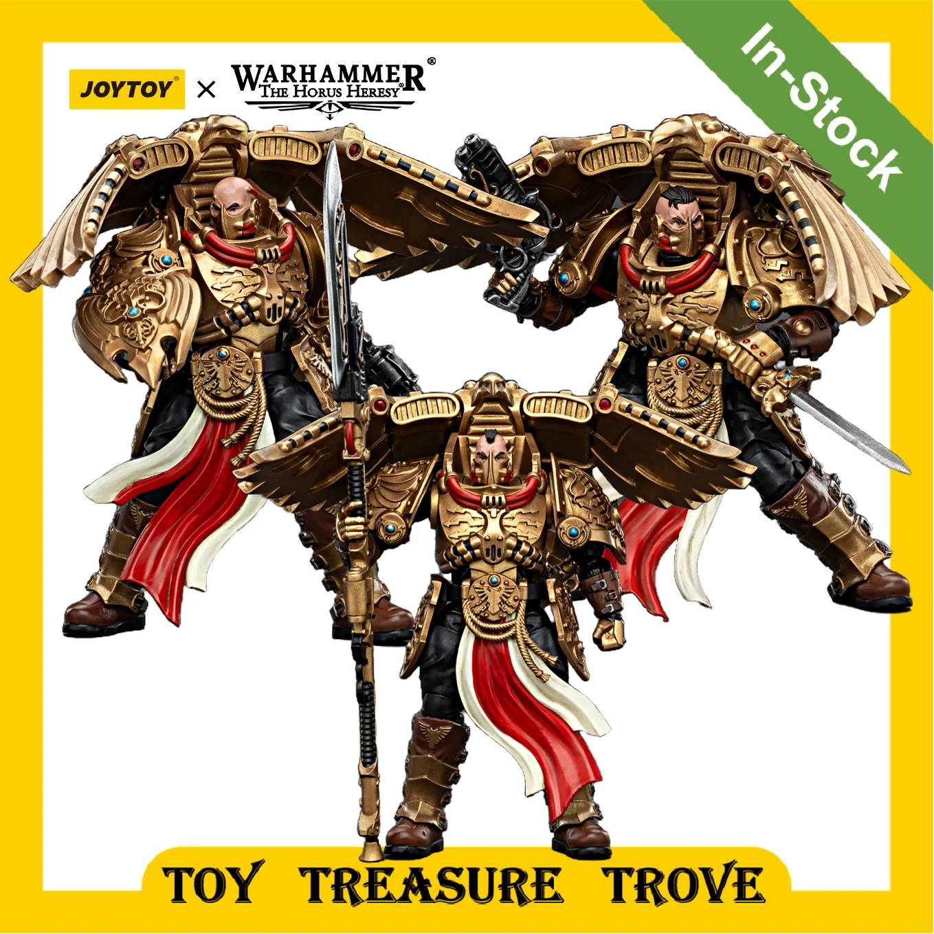 

[IN STOCK] JOYTOY Warhammer 30k 1/18 Action Figures Legio Custodes Custodian Venatari Squad 3PCS Figures