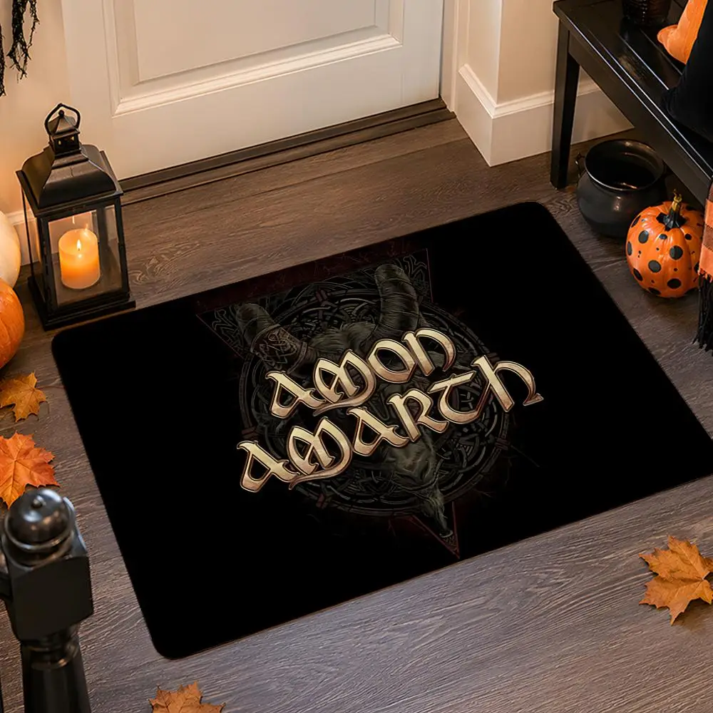 N-Norwegian Music Band Floor Mat Flannel Rug Non Slip Absorbent Soft Washable For Entryway Hallway Bathroom Kitchen Decor