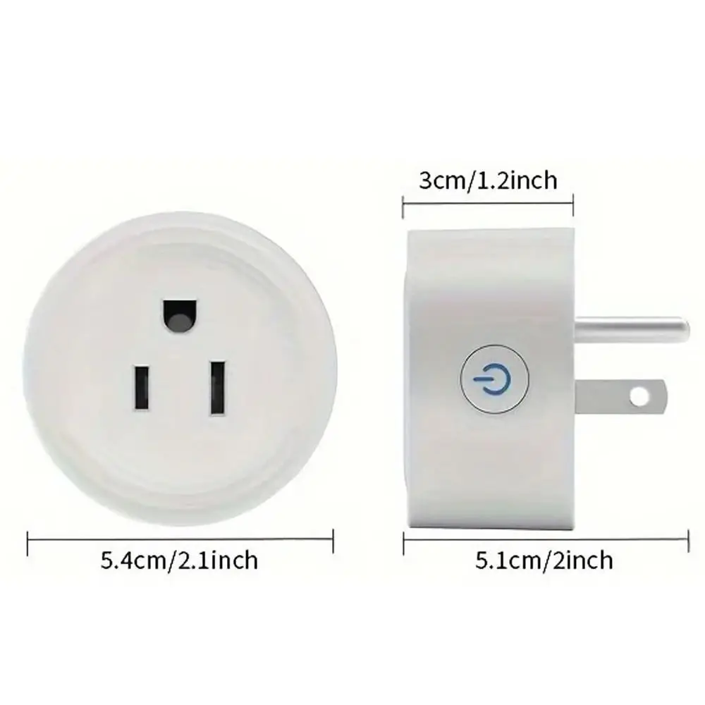 Remote Voice Control Smart Plug US Plug 110-240V Smart Plug Outlet Power Monitoring 10A/16A/20A Smart Wifi Socket Scene Linkage
