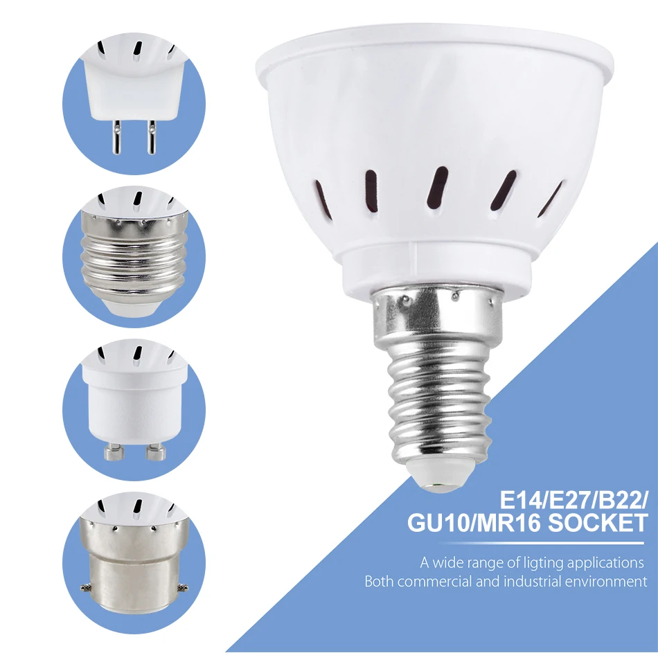 9W E27/E26 LED Wachsen Licht GU10 Volle Spektrum Pflanzen Lampe E14 Für Indoor Topf Obst Growbox Anbau birne MR16 AC220V 5W 7W – Detail 5