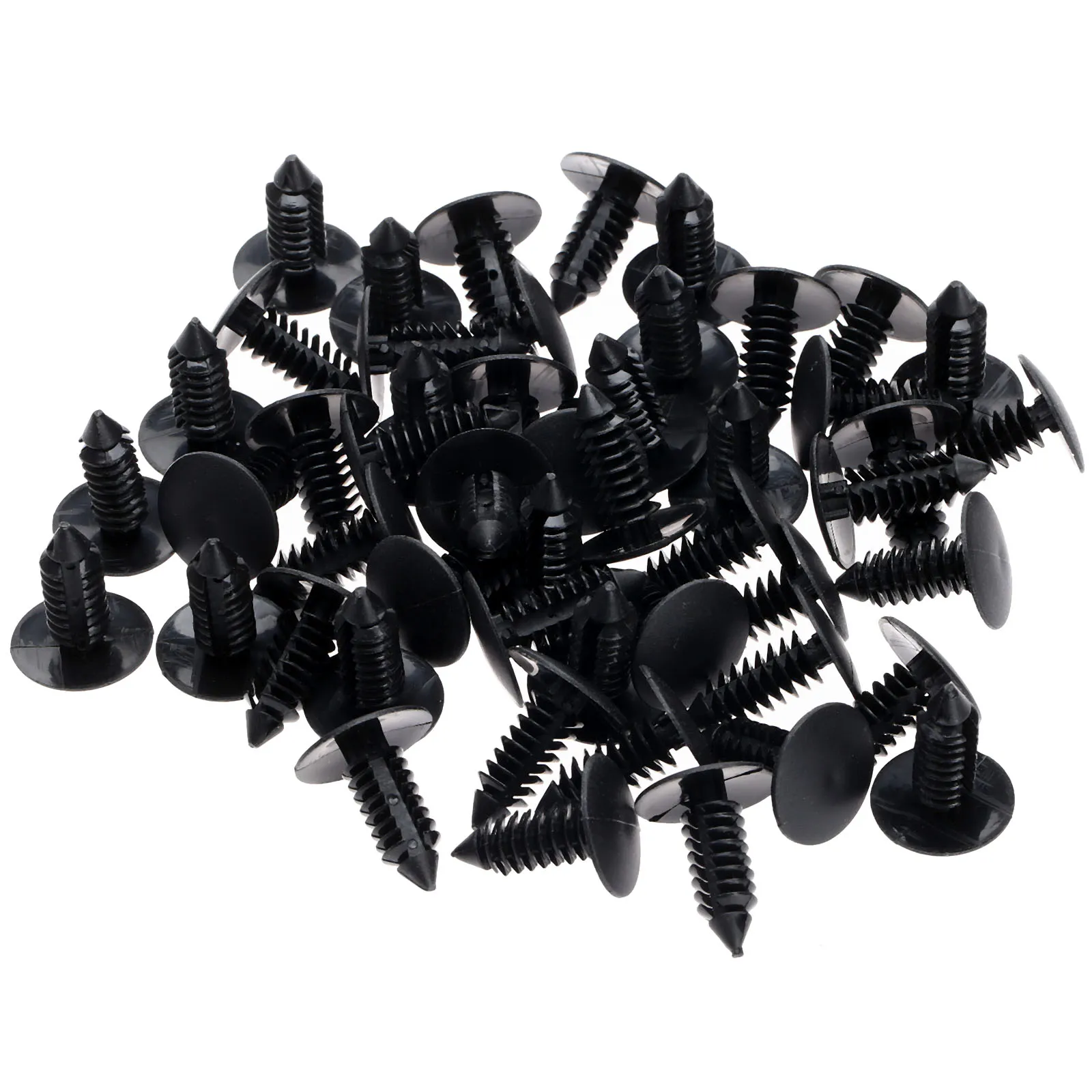 50Pcs Auto Fastener fit 8mm Loch Nylon A16 Clips Fender Bumper Schild Retainer Plastic Niet Für G M ford Chrysler Automobil