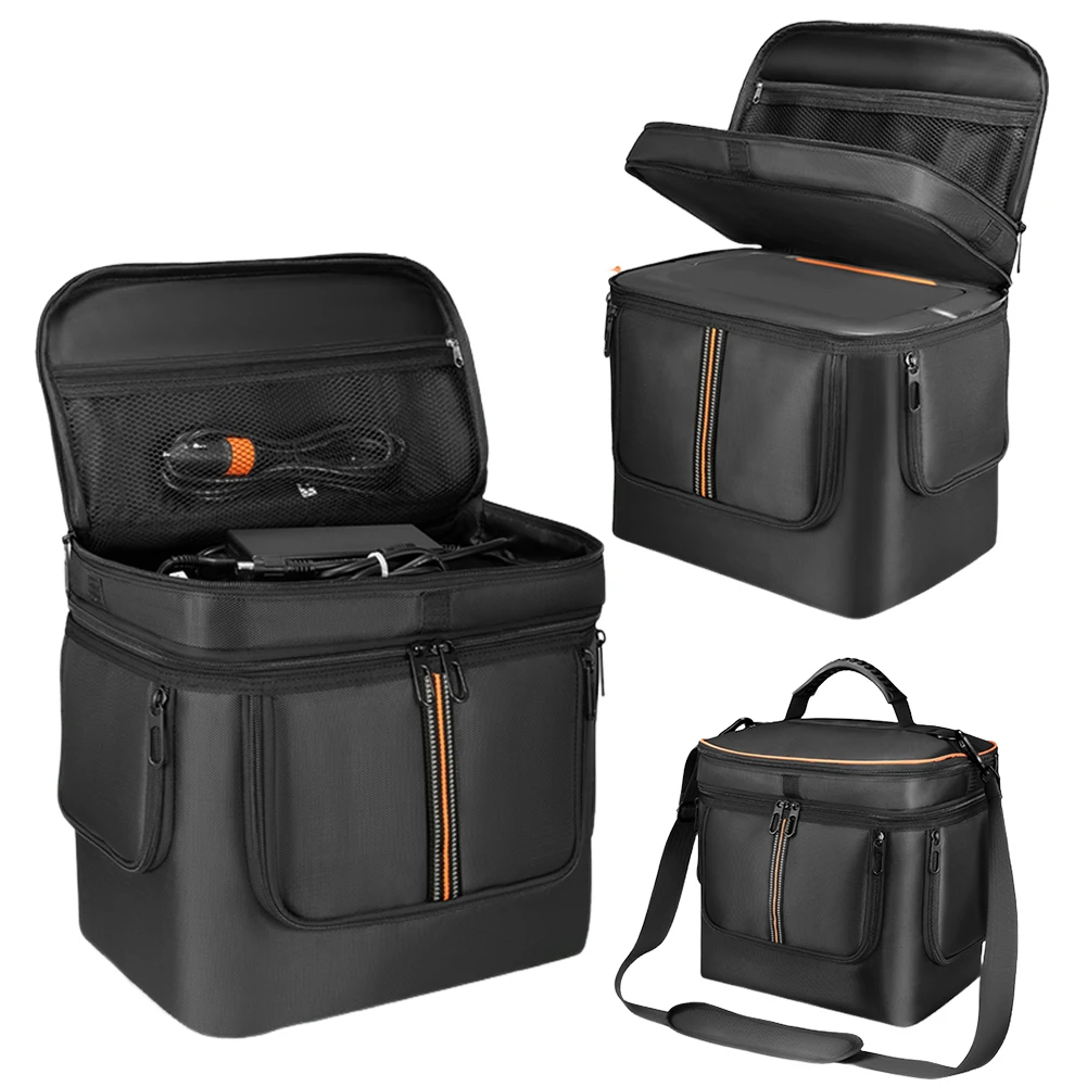 حقيبة حمل لـ Jackery Explorer 1000 V2 حقيبة حمل للسفر حقيبة تخزين للسفر مقاومة للماء مع حزام كتف ومقبض