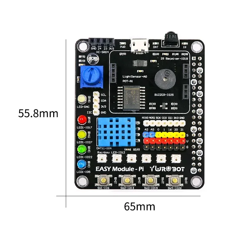 Suitable for Raspberry Pi 4B Multifunction Expansion Board OLED Sensor Module DHT11