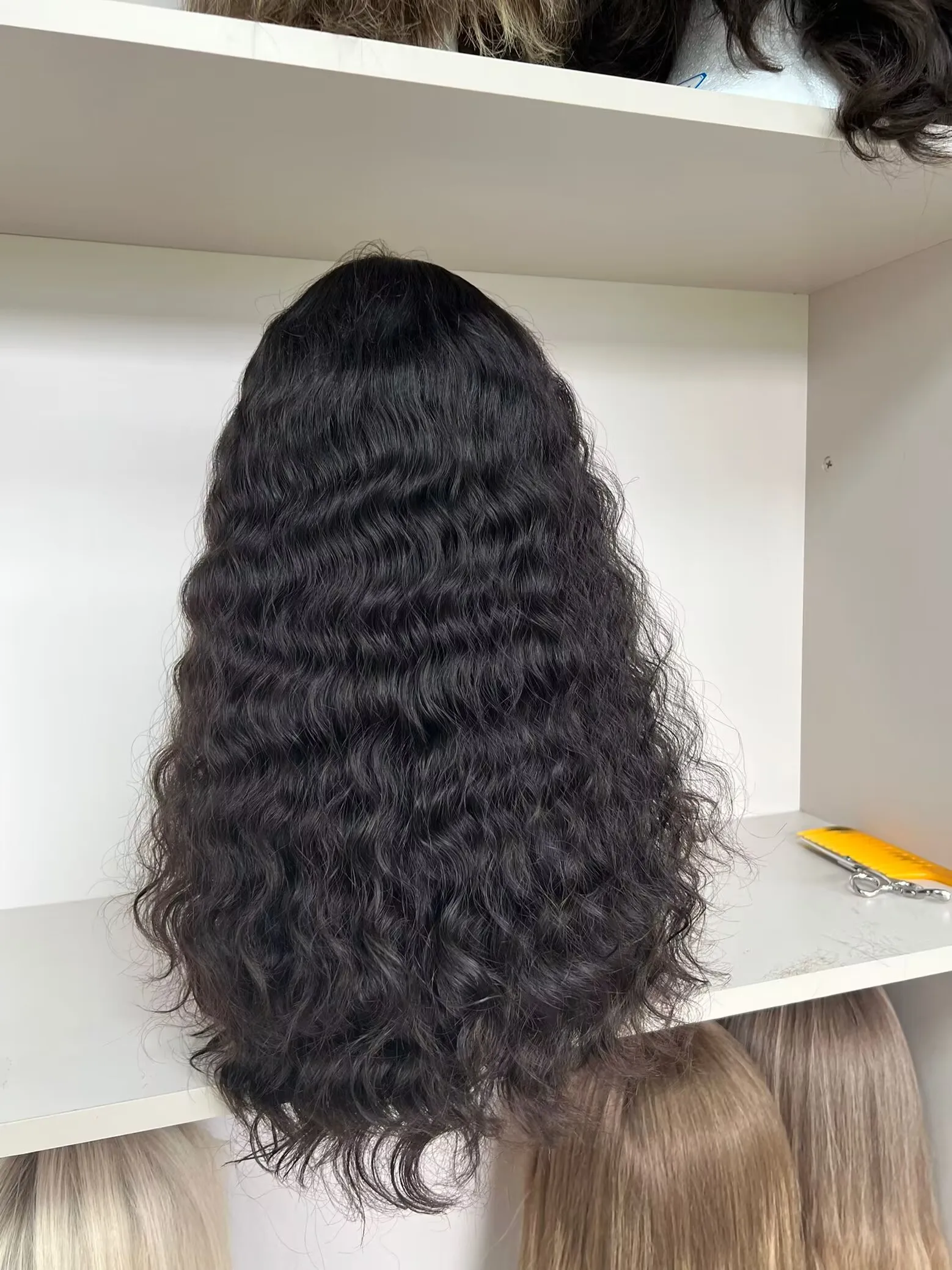 European Virgin Human Hair Lace Top Curly Hair Tiny Layer Tsingtaowigs Kosher Wig For Women Free Shipping