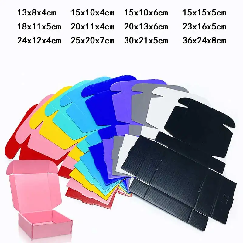 Custom Logo Extra Hard Airplane Box Cosmetics Shirt Wig Gift Box Wedding Party Paper Box Folding Clothing Box Gift Box Packing