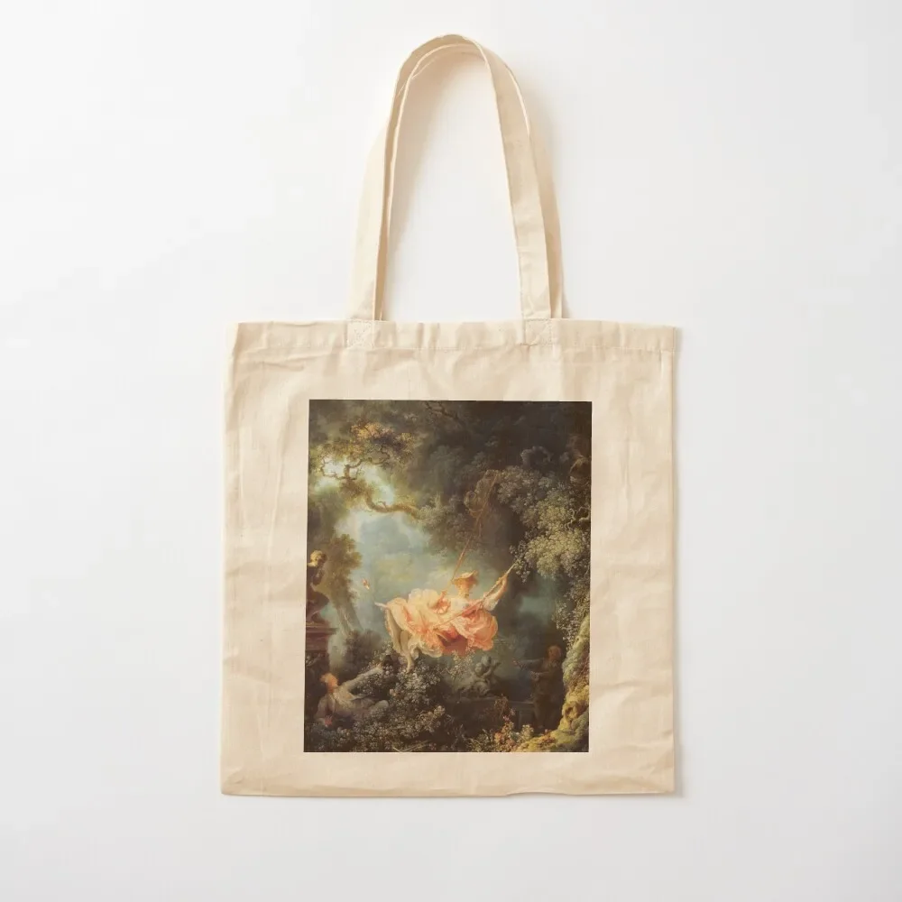 The Swing by Jean-Honoré Fragonard Tote Bag cute tote Shopping bags men Portable shopping