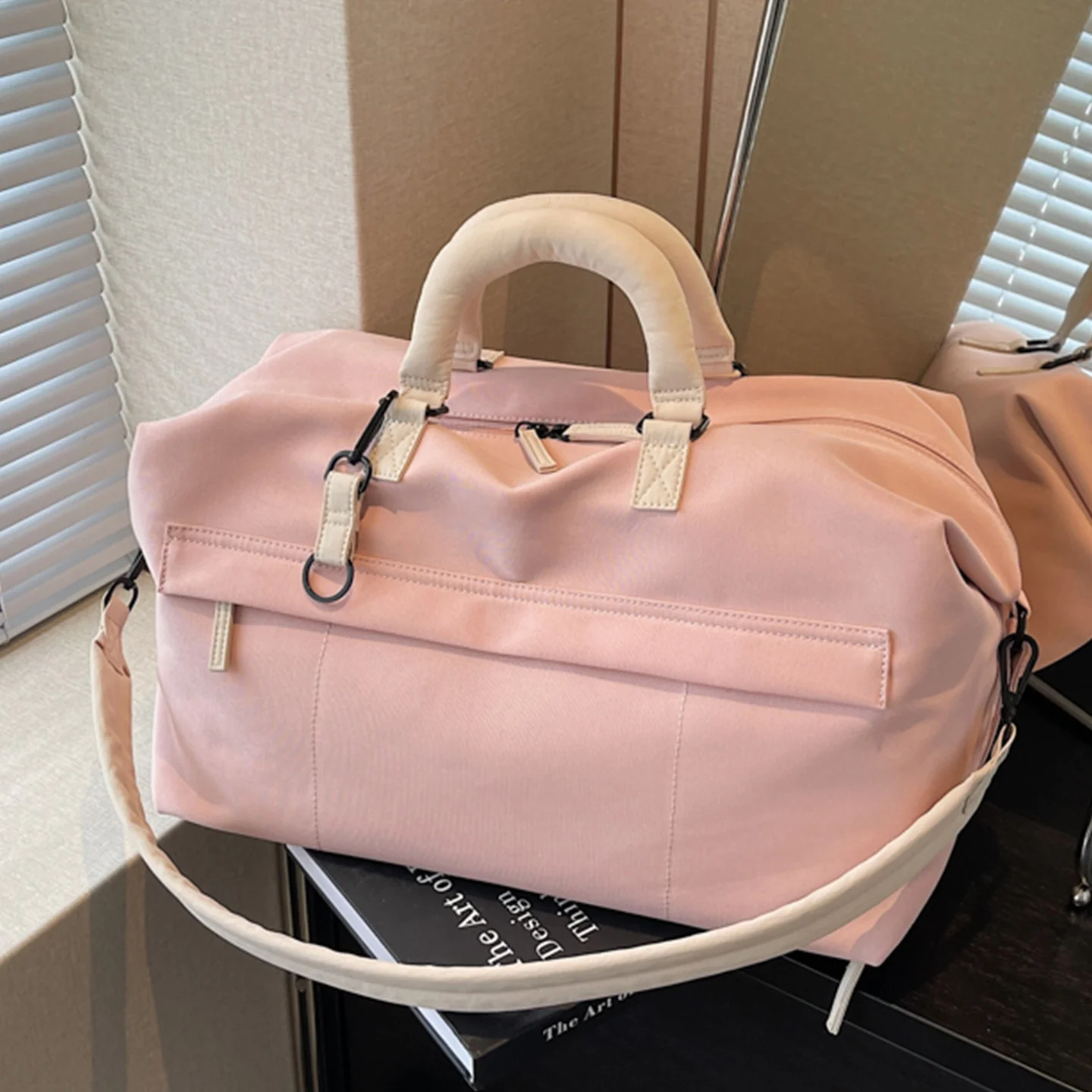 lightweight-travel-bag-short-trip-women's-multi-functional-crossbody-sports-fitness-bag-handheld-large-capacity-storage-bag