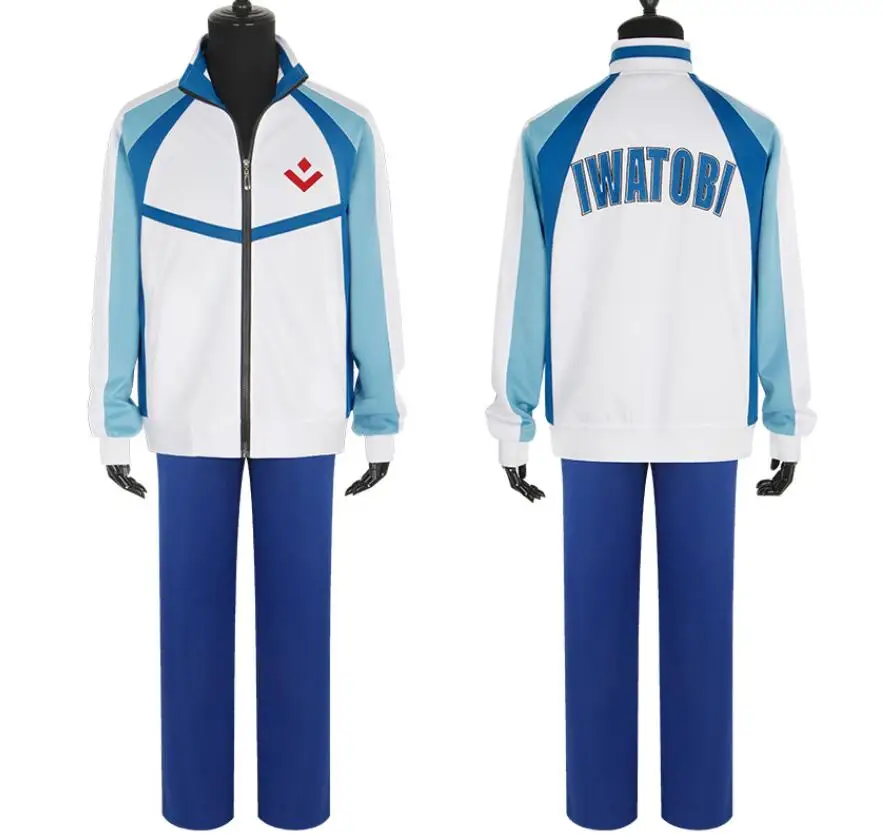 Anime Free! - Iwatobi Swim Club Haruka Nanase Cosplay Top Coat Pants Suit School Uniform Makoto Tachibana Sports Costume