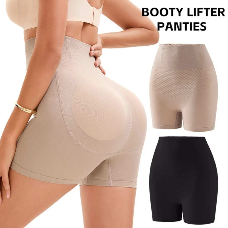 彫刻ハイウエストシームレスパンツ女性のためのおなかコントロール産後回復バットリフト通気性ナイロンシェイプウェア-a2ub