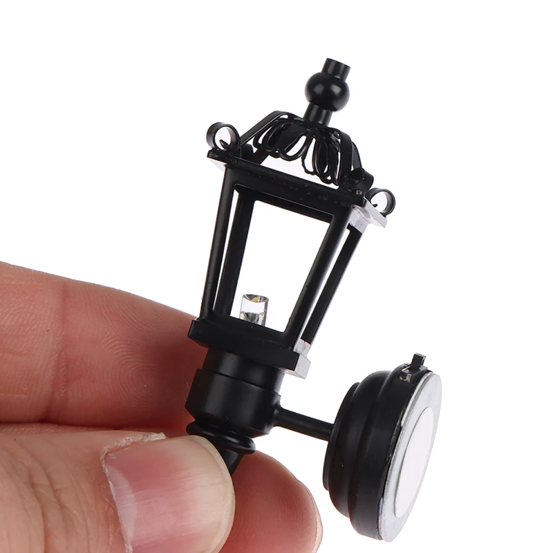 New 1pc 1/12 Scale Dollhouse Accessories Miniature LED Wall Sconce Lamp, Battery Operated With ON/OFF Switch