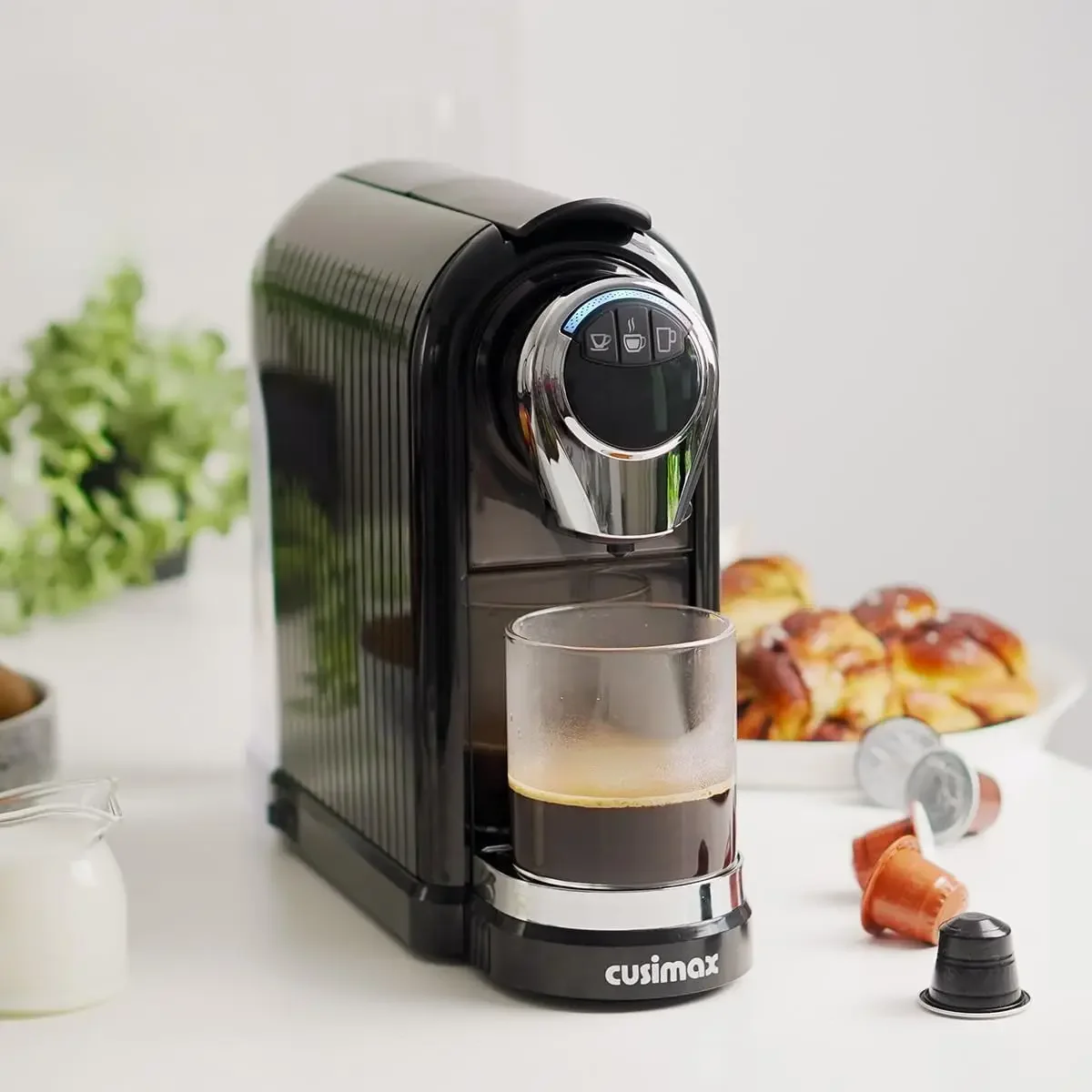 USA Stock Coffee Machine For Nespresso Original With 3 Programmable Brew Sizes, Single Serve Maker, 19Bar Pressure, 27oz/0.8L Re