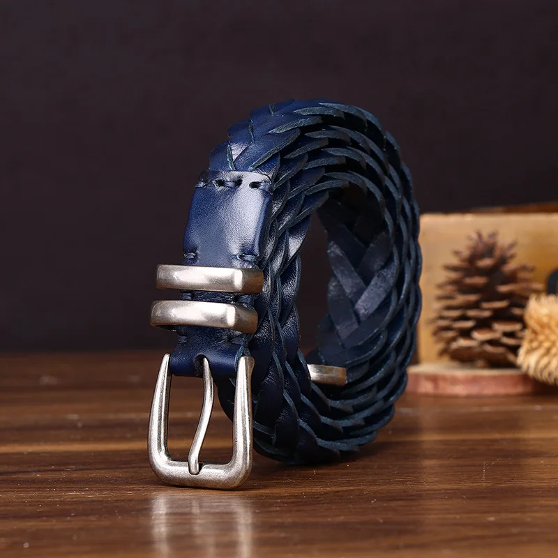 100-pura-pelle-bovina-24-cm-cintura-sottile-donna-cintura-in-vera-pelle-intrecciata-a-mano-fibbia-ad-ardiglione-in-metallo-retro-versatile-jeans-cinture-regalo