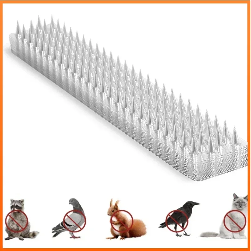1Pc New Plastic Bird Repeller Spikes Fence Wall Cat Anti Pigeon Spikes Anti-bird Outdoor Squirrel Garden Fences Animal Repellent