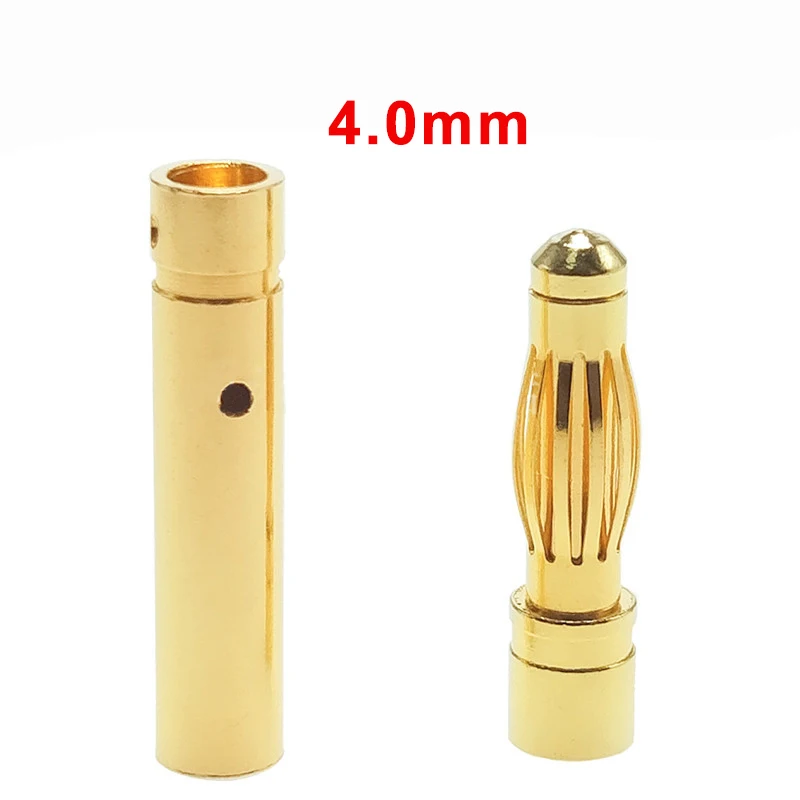 20pairs Or 10pairs 2mm 3.5mm 4mm 6mm 8mm Bullet Banana Plug Connector Male Female for RC Battery Part Gold PlatedARE4